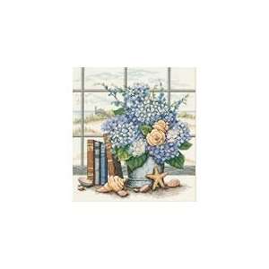  Cross Stitch Kit Hydrangeas And Shells From Dimensions 