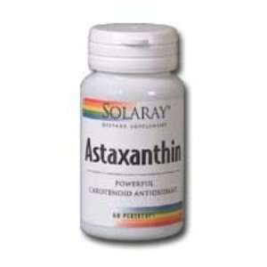 Astaxanthin 60 Caps, 1 mg   Solaray Health & Personal 