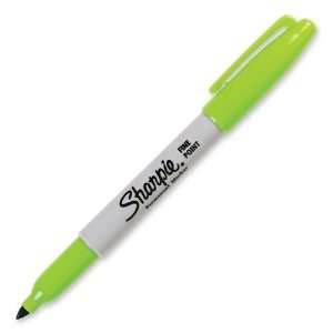   Ink Corporation Permanent Marker, Fine Point, Lime 