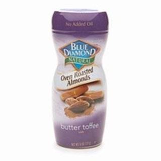 Blue Diamond Oven Roasted Almonds, Butter Toffee, 8 ounce container 