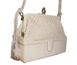   Vintage KARUNG Handbag SNAKESKIN Purse SNAKE Bag MINI MALLETTE  
