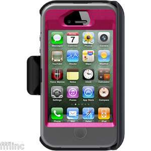 OTTERBOX Defender Case for iPhone 4 4S 4G Thermal ~ Peony Pink/Grey 