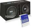 New MTX Magnum MB210SP 2 10 Car Subwoofers w/Ported Box System & Amp 