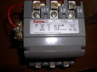 FURNAS 40FP32AA MAGNETIC CONTACTOR SER 904 SIZE 2 NEW  
