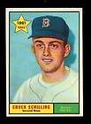 1961 TOPPS BASEBALL 499 CHUCK SCHILLING EX EX  