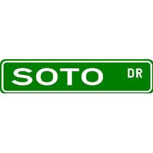  SOTO Street Sign ~ Family Lastname Sign ~ Gameroom 