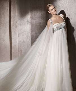 2012 New Luxury Wedding Dress Tulle Column / Empire beach all size 