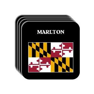 US State Flag   MARLTON, Maryland (MD) Set of 4 Mini Mousepad Coasters