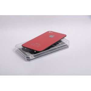  Quality Red Glass Back Cover Replacement Complete With Camera Lens 