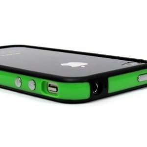  Green and Black Premium Bumper Case for Apple iPhone 4 