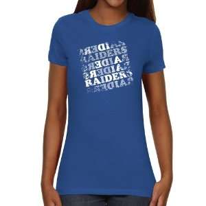 Middle Tennessee State Blue Raiders Ladies Crossword Slim Fit T Shirt 