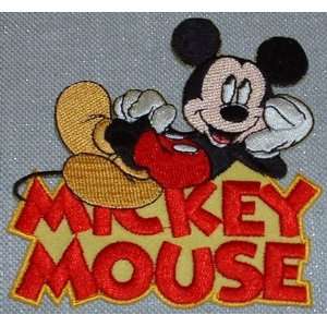  Disneys MICKEY MOUSE Lounging & Logo Name PATCH 