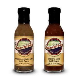Granite Bay Farms Organic Jalapeno Lime and Chipotle Lime Grill Sauce 