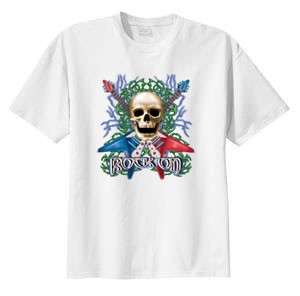 Rock On Guitar Skull T Shirt S 6x  Choose Color  