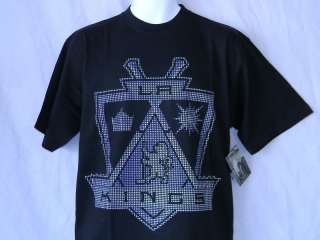 Los Angeles LA Kings Bling T shirt black mens 4X & 4x Tall Sale 