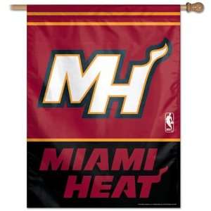  Miami Heat Flag   Vertical 27X37 Outdoor House Flag 