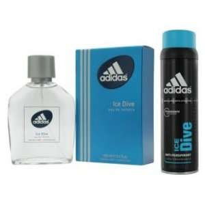 Adidas Ice Dive for Men, 3.4 oz EDT & 6.8 oz Anti Perspirant Spray 