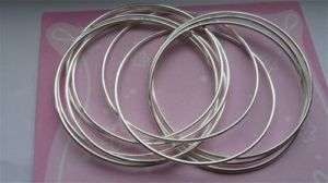   Sterling Silver Multi Circle Inter Locked Bangles Brand New With Tags