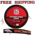New NFL Denver Broncos Car Truck Steering Wheel Cover