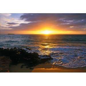   Panel Wall Mural Makena Beach, 72 inch by 50 inch