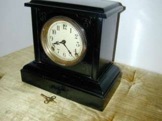 Sessions / EN Welch Black Mantel Clock  