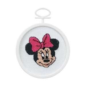  Janlynn Minnie Mouse Mini Counted Cross Stitch Kit 2 1/2 
