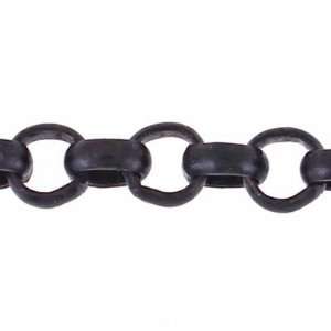 5mm Matte Black Plated Rollo Chain Arts, Crafts & Sewing