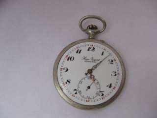 Antique 48mm Hugo Lippert Pocket Watch w Vogt Movement  