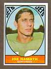 1967 TOPPS FOOTBALL #98 JOE NAMATH N. Y. JETS EX MT+