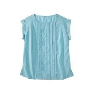 Jason Wu for Target Cap Sleeve Pleated Blouse in Belize Blue   Size L