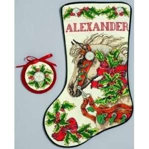    Holly Horse Stocking, Cross Stitch from JCA Arts, Crafts & Sewing