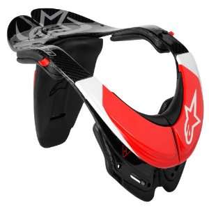  ALPINESTARS CARBON BIONIC NECK SUPPORT PROTECTION WHITE 