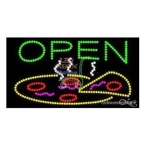  Open Pizza LED Business Sign 17 Tall x 32 Wide x 1 Deep 