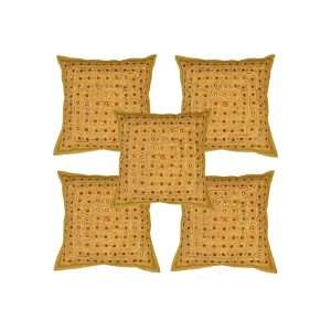  Indian Handmade Cushion Cover Home Furnishing Heavy Mirror 