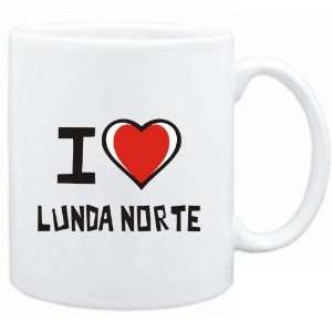  Mug White I love Lunda Norte  Cities