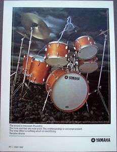 1980 Yamaha Drums vintage musical instrument ad  