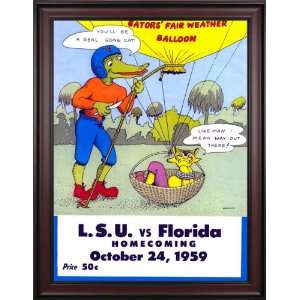  1959 Florida vs. LSU 36 x 48 Framed Canvas Historic 