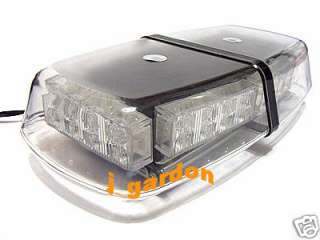 Emergency 48 LED Waterproof Magnets Amber Mini Lightbar  
