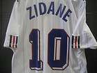 NWT Adidas 2010 France Zidane Away Jersey L with 1998 font very unique