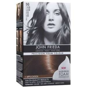 John Frieda Precision Foam Hair Colour, Medium Golden Brown 5G 