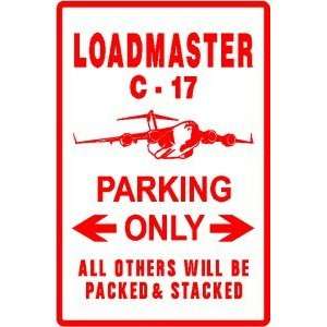  LOADMASTER PARKING military load plane sign