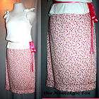 KAREN KANE $75 Calico Pencil Skirt & White Cotton Top~6