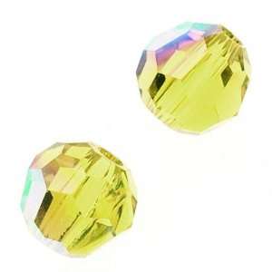   Crystal #5000 4mm Round Beads Jonquil AB (12) Arts, Crafts & Sewing