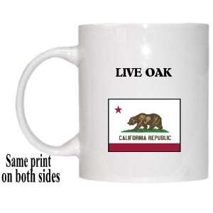    US State Flag   LIVE OAK, California (CA) Mug 