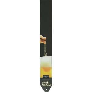  Ralph Marlin Optic Impressions Guitar Straps Pouring Beer 