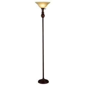  Torchiere Lamp in Copper