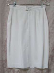 1990s Ann Tjian Kenar Dress White Dress Suit Size 4  