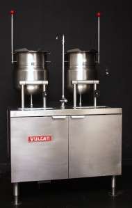 Electric TWIN kettle Kettles 24 quart 6 gallon VULCAN 2T2036E Soup 