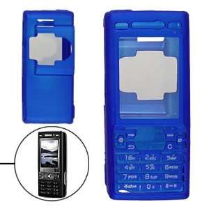   Blue Plastic Rubberized Case for Sony Ericsson K800 Electronics