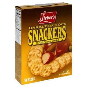 Liebers, Cracker Snack Unsalted, 12 Ounce (12 Pack)  